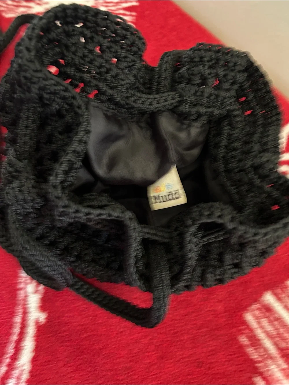 Mudd crocheted bucket bag